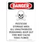 Signmission Safety Sign, OSHA Danger, 10" Height, Portrait, D-V-2035 OS-DS-D-710-V-2035 - alternate 1